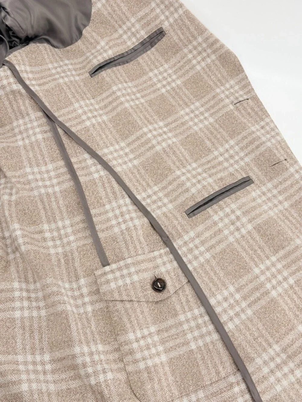 Peter Millar Men’s 48 Long Birch Check Blazer Wool/Cashmere Super Soft